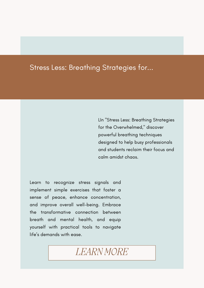 Stress Less: Simple Breathing Techniques for Busy Minds