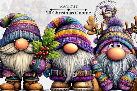 Winter Christmas Gnome Clipart