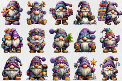 Winter Christmas Gnome Clipart